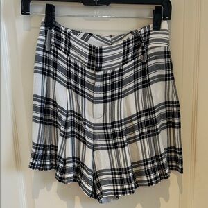Alice + Olivia Monochrome Plaid Shorts